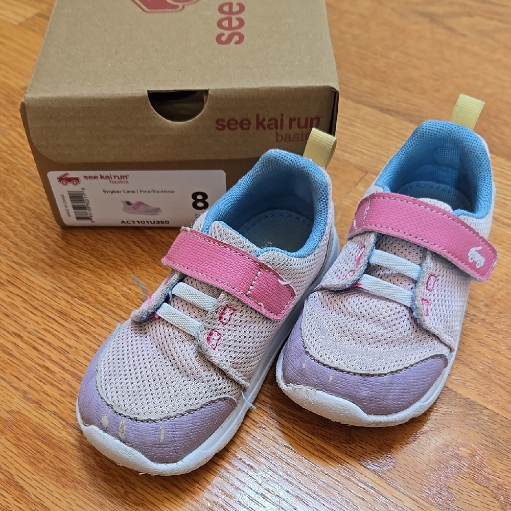 See Kai Run Kids' Pink and Blue Sneakers